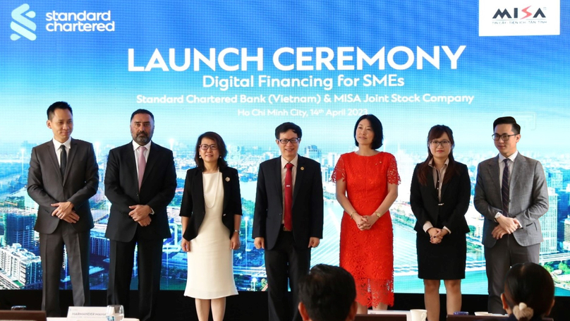 Standard Chartered Vietnam and MISA JSC launch digital financing for SMEs in Ho Chi Minh City on April 14, 2023. Photo courtesy of MISA.