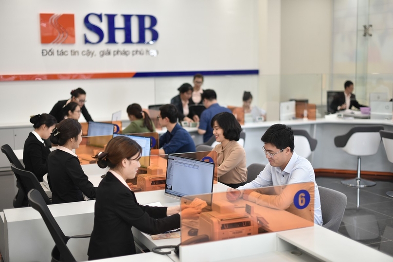 A transaction office of Saigon-Hanoi Bank. Photo courtesy of the bank.