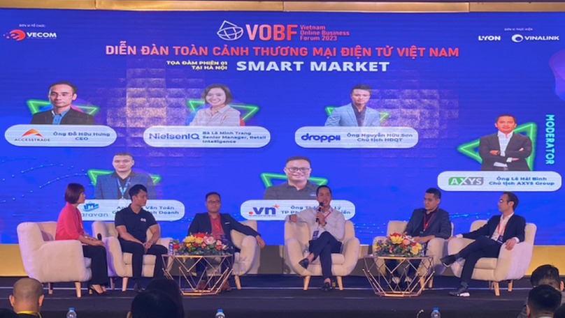 The Vietnam E-commerce Association hosts the Vietnam Online Business Forum 2023 in Hanoi on April 18, 2023. Photo courtesy of the Mekong Asean magazine.