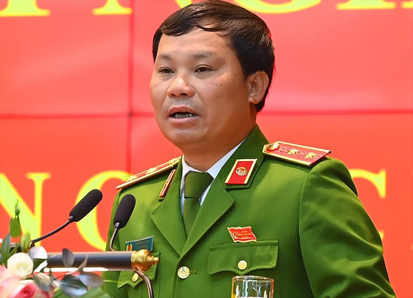 Lieutenant General Tran Ngoc Ha, director of the Criminal Police Department. Photo by The Investor/Thai Son.