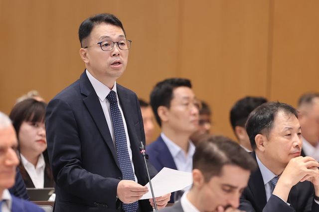 Kim Sung Hun, CEO of Amkor Technology Vietnam Company. Photo courtesy of the government portal.