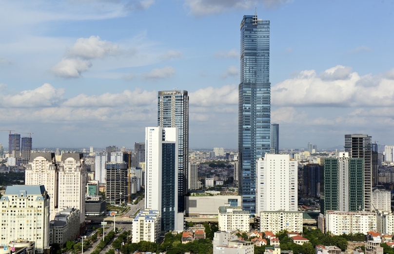 The Keangnam Landmark Tower in Nam Tu Liem district, Hanoi. Photo courtesy of Zing magazine.