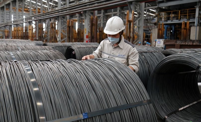 Steel products of Hoa Phat Group, Vietnam's biggest steelmaker. Photo courtesy of Young People newspaper.