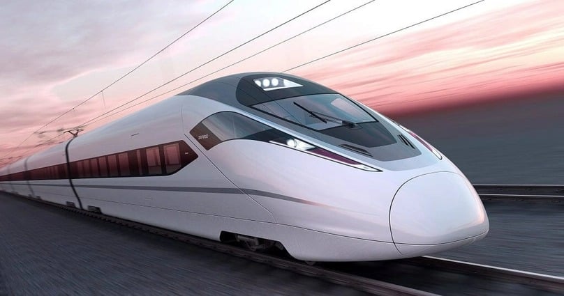 A high-speed train model with aluminium innovation. Photo courtesy of Lodec Jinshu.