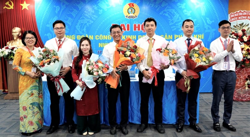 The PV Gas Trading labor union meets for the 2023-2028 term on May 4, 2023 in Ho Chi Minh City, southern Vietnam. Photo courtesy of the company.
