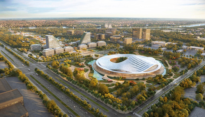 An artist's impression of the performance and conference center in Hai Phong, northern Vietnam. Photo courtesy of the city portal.