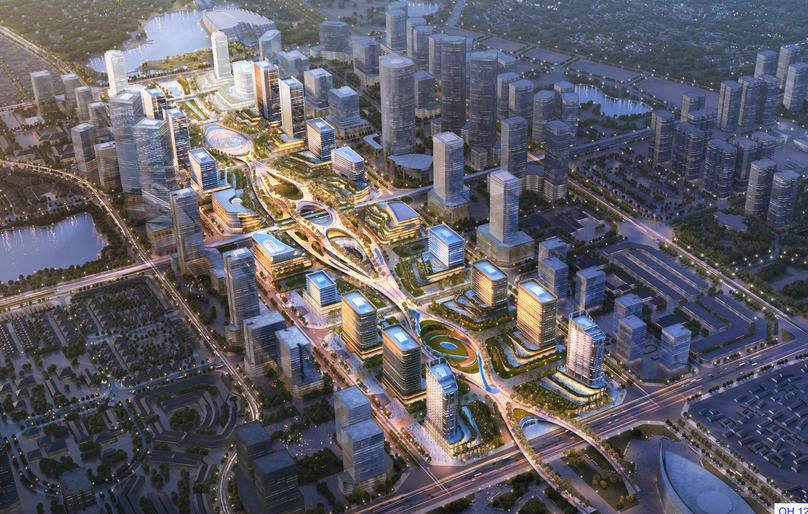 Illustration of a part of the West West Lake area. Photo courtesy of the Ministry of Construction.
