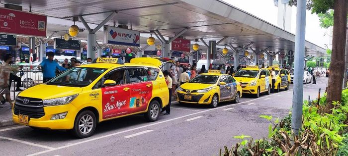 Vinataxi cabs at Tan Son Nhat Airport in Ho Chi Minh City, southern Vietnam. Photo courtesy of the company.