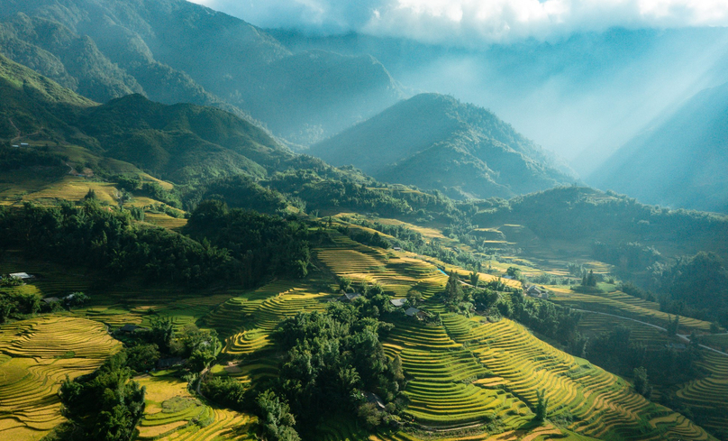 Y Linh Ho village is known as the 'hunting' spot for the most beautiful rice terraces in Sapa. Photo courtesy of VietnamNet newspaper.