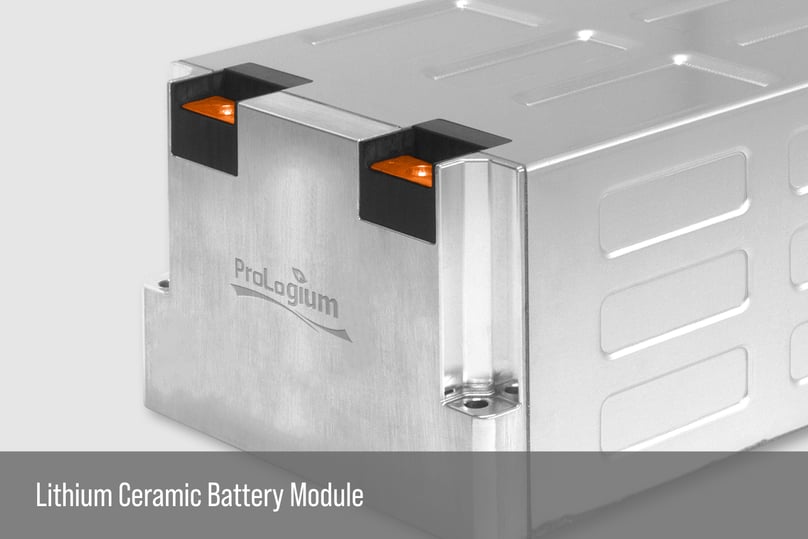 A battery module by ProLogium. Photo courtesy of the firm. 