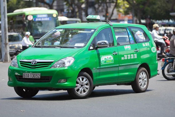 A Mai Linh taxi in Ho Chi Minh City. Photo courtesy of Mai Linh.