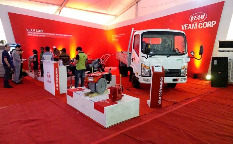 VEAM's products are displayed at a fair. Photo courtesy of the company.