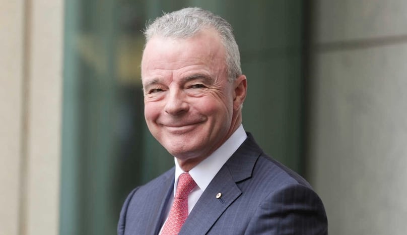 Brendan Nelson, president of Boeing Global, joins the launch of his company's new permanent Vietnam office in Hanoi on May 12, 2023. Photo courtesy of Financial Review.