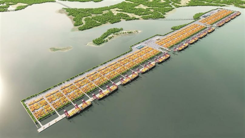 An artist’s impression of the Can Gio transshipment port project in Ho Chi Minh City, southern Vietnam. Photo courtesy of Portcoast Consultant Corporation.