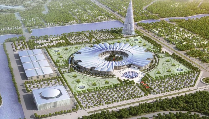 Illustration of the National Exhibition Center project in Dong Anh district, Hanoi. Photo courtesy of the project.