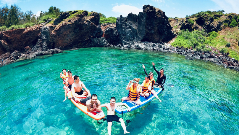 See-through water is a key attraction of Phu Quy island. Photo courtesy of Young People newspaper.