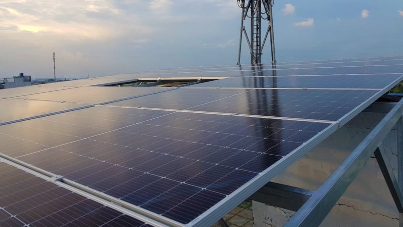 A solar energy system built by Stride in Ho Chi Minh City. Photo courtesy of Stride.