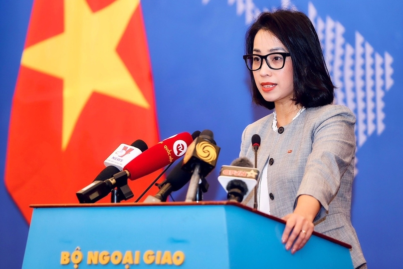 Deputy spokesperson for Vietnam's Ministry of Foreign Affairs Pham Thu Hang. Photo courtesy of Vietnam News Agency.