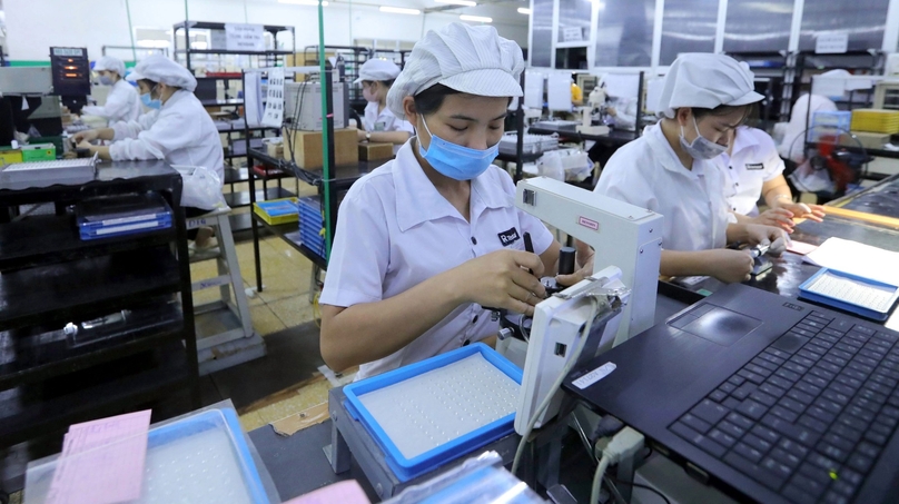 Production at a factory in Hoa Binh province, northern Vietnam. Photo courtesy of Young People newspaper.