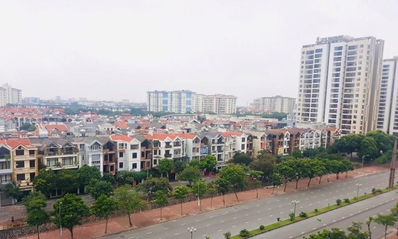 A real estate project in Hanoi. Photo courtesy of Vietnam News Agency.