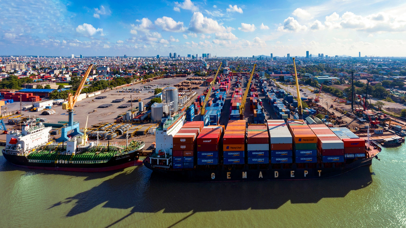 A corner of Hai Phong Port in Hai Phong city, northern Vietnam. Photo courtesy of the city's news portal.