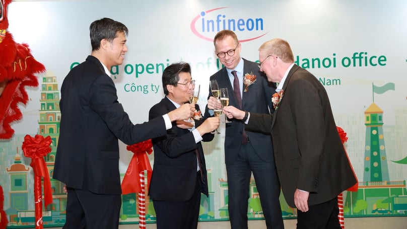 Infineon Technologies launches its Hanoi development center on May 31, 2023. Photo courtesy of the firm.