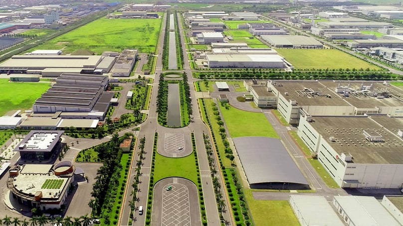 A corner of Thang Long II Industrial Park in Hung Yen province, northern Vietnam. Photo courtesy of Hung Yen newspaper.