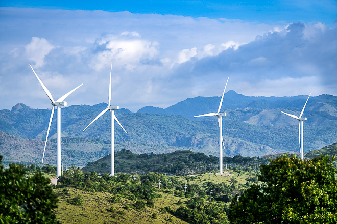 A wind farm in Soc Trang province, Vietnam's Mekong Delta. Photo courtesy of Soc Trang newspaper.