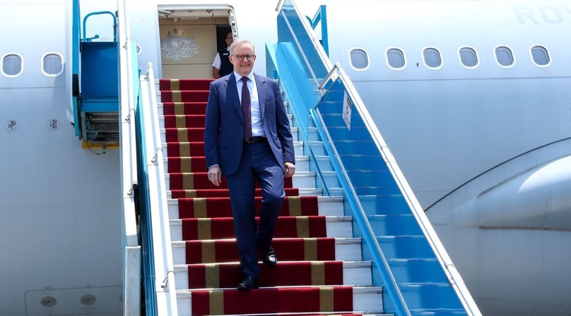 Australian Prime Minister Anthony Albanese arrives in Hanoi on June 3, 2023 for a two-day official visit to Vietnam. Photo courtesy of VietNamNet.