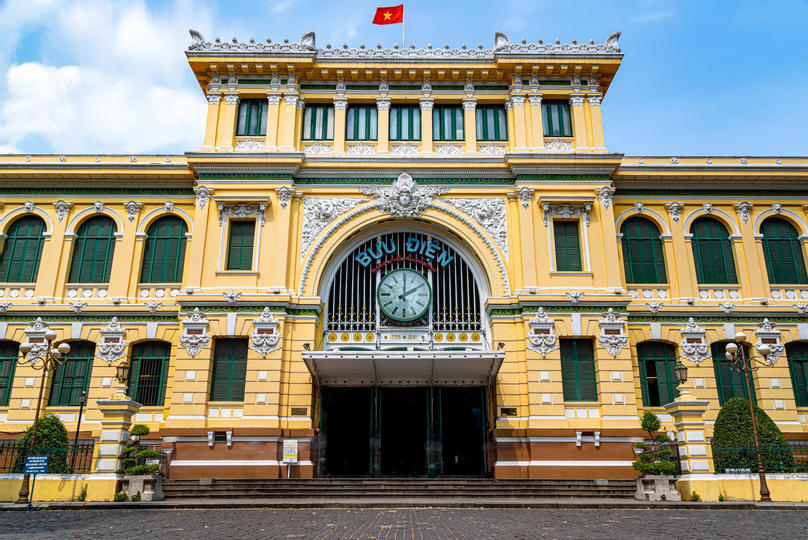 Saigon Central Post Office in Ho Chi Minh City. Photo courtesy of the post office.