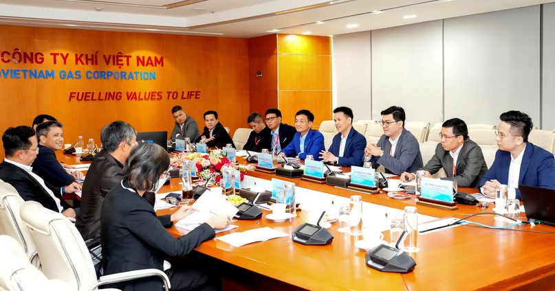 Executives of PV Gas and SCG at a meeting in Ho Chi Minh City on June 2, 2023. Photo courtesy of PV Gas.