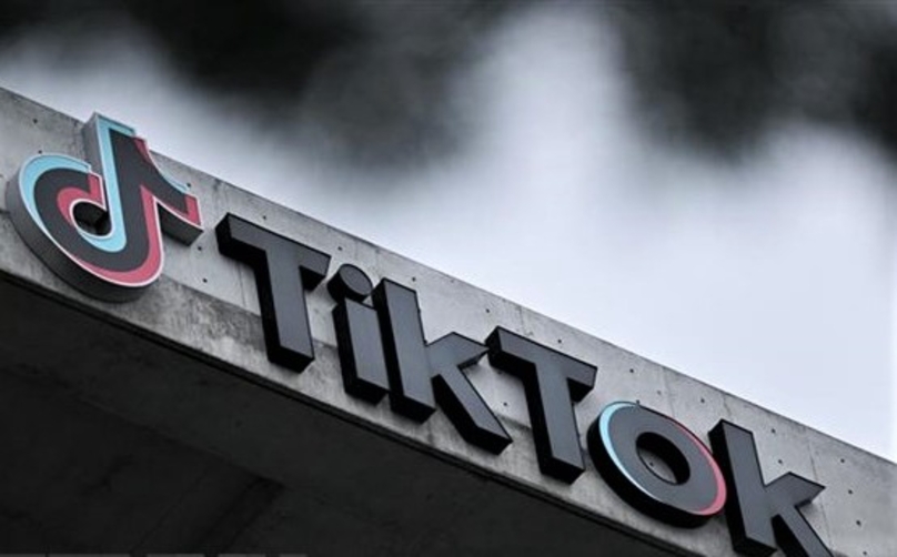 A TikTok sign in Culver City, California in the U.S. Photo courtesy of Vietnam News Agency/AFP. 