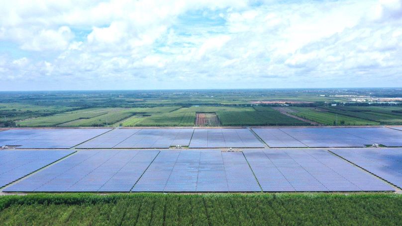 The BCG Long An 2 solar plant of BCG Gaia JSC has a total investment of $96.1 million. Photo courtesy of Bamboo Capital Group.