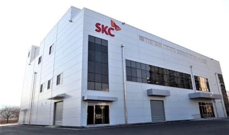 A production facility of SKC in Cheonan, Chungcheong province, South Korea. Photo courtesy of Korea Times.