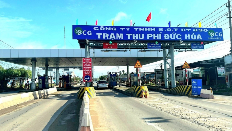 A toll collection station in Long An province, Vietnam's Mekong Delta, constructed by Tracodi. Photo courtesy of Bamboo Capital Group.