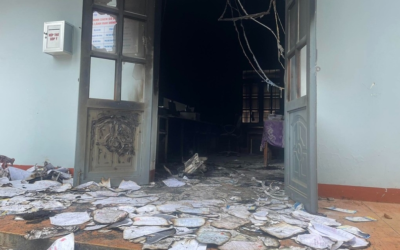 The incident site in Ea Tieu commune, Cu Kuin district, Dak Lak province, Vietnam's Central Highlands, June 11, 2023. Photo courtesy of the police.