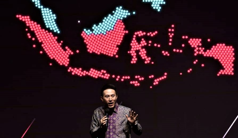 TikTok CEO Shou Zi Chew speaks at a forum the firm holds in Jakarta on June 15, 2023. Photo courtesy of AFP.