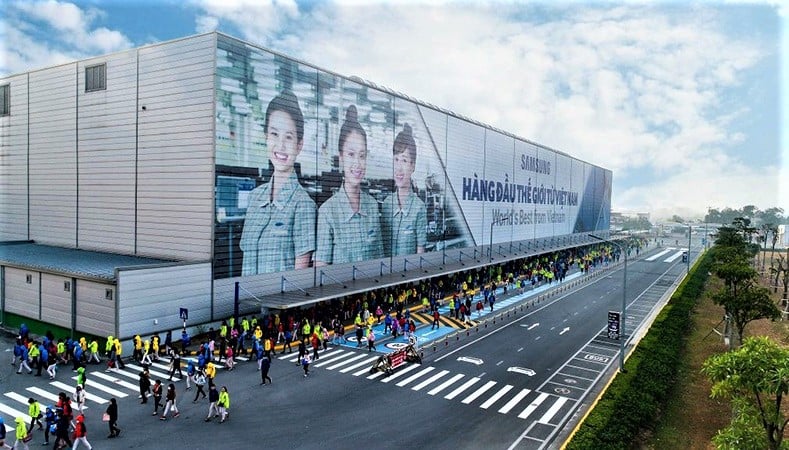 A Samsung Electronics plant in Thai Nguyen province, northern Vietnam. Photo courtesy of Samsung Vietnam. 