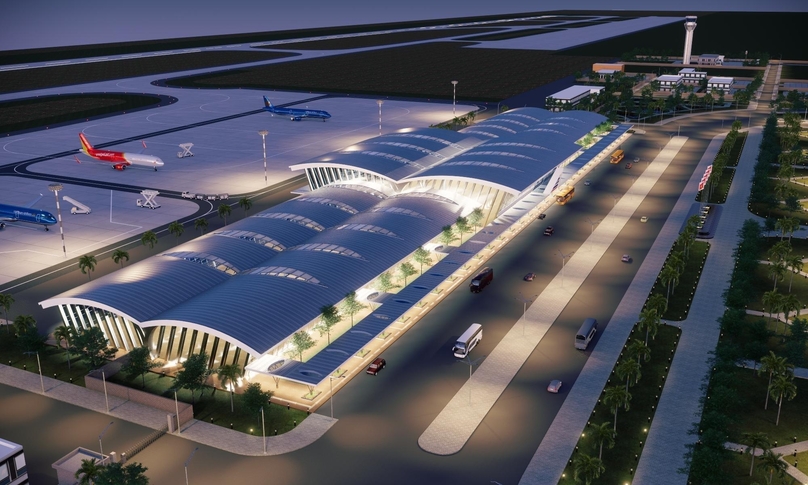 An illustration of Phan Thiet airport project. Photo courtesy of Young People newspaper.