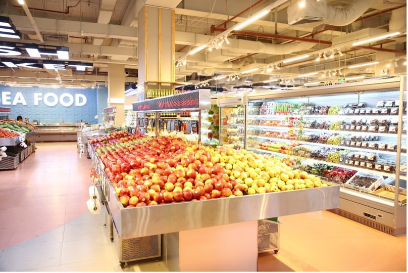 The fruit area of WinMart Thang Long store in Hanoi’s Cau Giay district. Photo courtesy of the company.