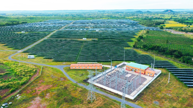 Thai-invested Super Energy Corporation's Binh An solar power plant in Binh Thuan province, south-central Vietnam. Photo courtesy of Super Energy Corporation.