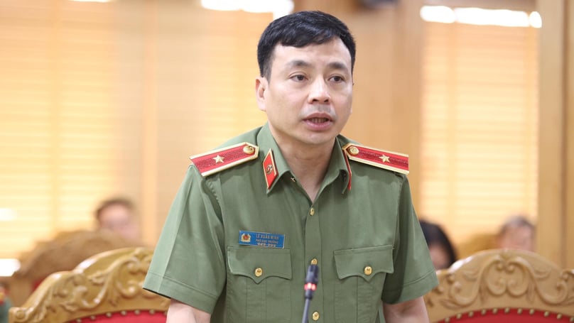 Major General Le Xuan Minh, vice head of the Ministry of Public Security's department of cybersecurity and anti-high-tech crime. Photo courtesy of Laborer newspaper.