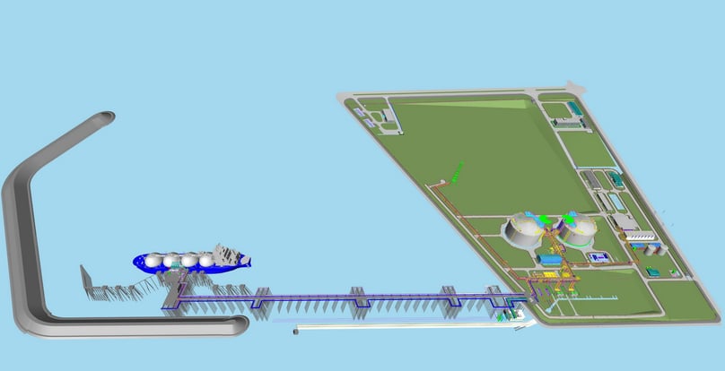 Plans for the  Son My LNG Terminal in Binh Thuan province, south-central Vietnam. Photo courtesy of PV Gas.