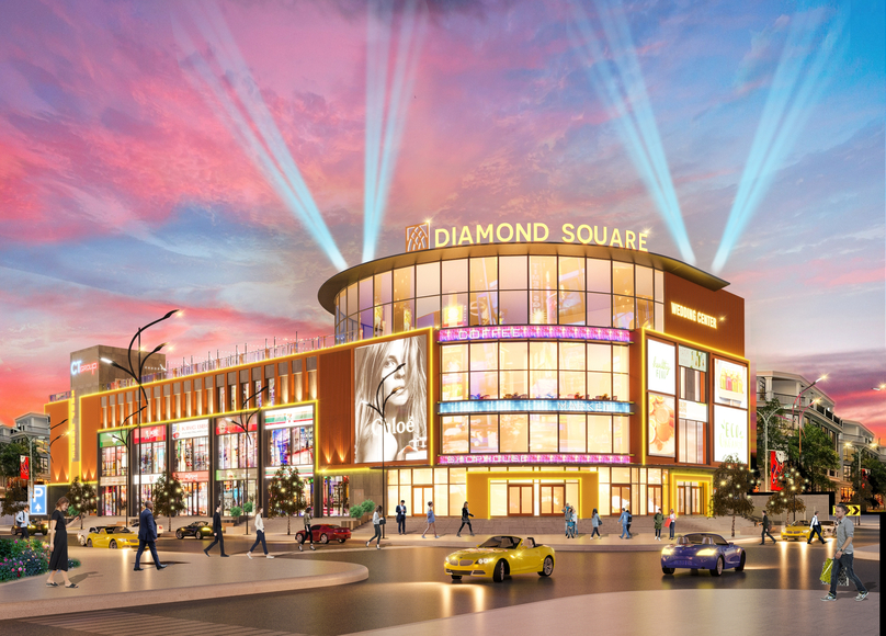 An illustration of Diamond Square shopping mall in Binh Dinh province, south-central Vietnam. Photo courtesy of CT Group.