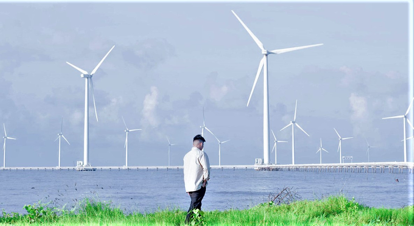 A wind farm in Bac Lieu province, southern Vietnam. Photo courtesy of nucuoimekong.com