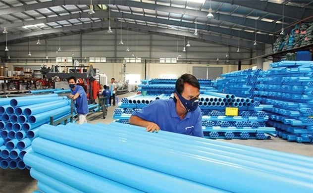 Plastic pipe products of Binh Minh Plastics JSC. Photo courtesy of the company.