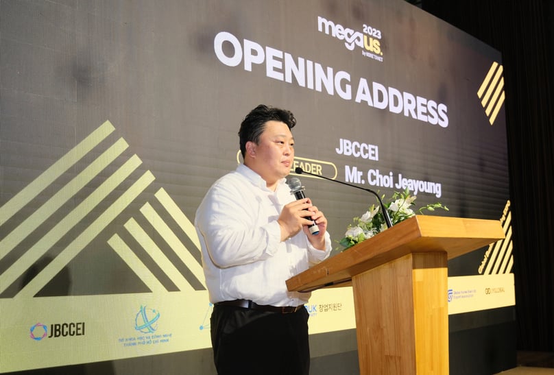 Choi Jae-young, team leader, Jeonbuk Centre for Creative Economy and Innovation (JBCCEI). Photo courtesy of Mega Us Expo.