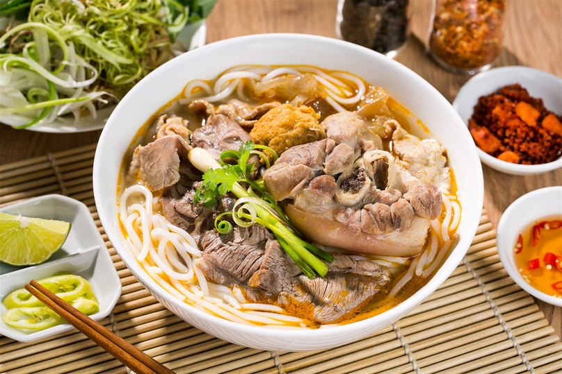 Bun bo Hue (Hue noodle soup). Photo courtesy of Foody.vn.