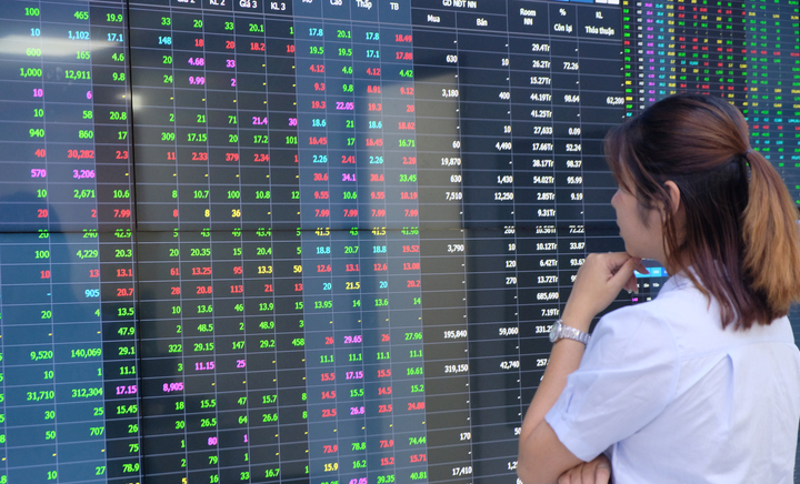 The VN-Index rose 5.18 points to close at 1195.9 on July 25, 2023. Photo courtesy of Youth newspaper.