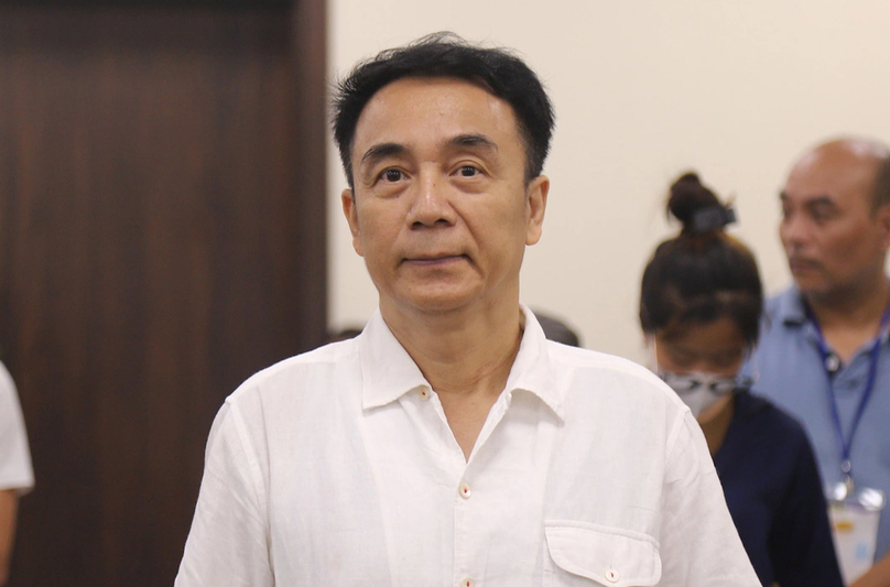Tran Hung at court in Hanoi, July 27, 2023. Photo courtesy of Youth newspaper.